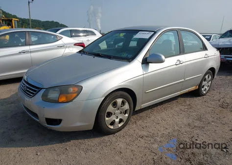 2009 Kia Spectra Ex from USA, damaged, VIN KNAFE221295658087